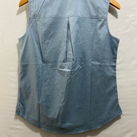 The American Outdoorsman Golf sleeveless collared  half-button UV 40 Blue size M - Picture 10 of 15